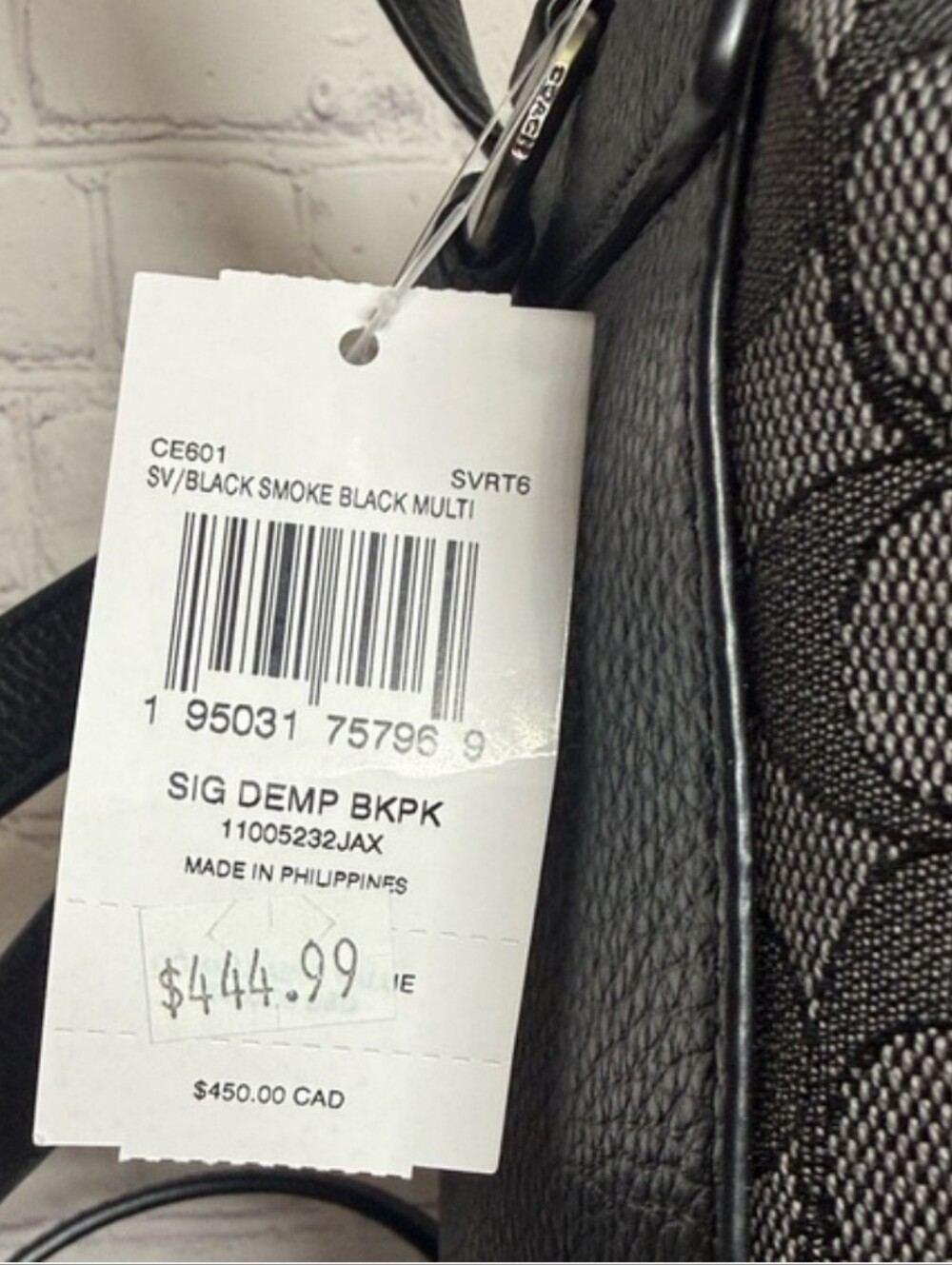 Coach Dempsey Backpack in Signature Jacquard Canvas Pebbled Leather MSRP 450 NWT - Picture 10 of 14